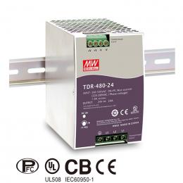 Mean Well TDR-480-48 Zdroj na DIN 480W 48V 3f Mean Well TDR-480-48 Zdroj na DIN 480W 48V 3f