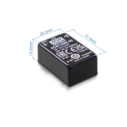 Mean Well SCW12W8-05 Měnič DC/DC modulový 12W 5V Mean Well SCW12W8-05 Měnič DC/DC modulový 12W 5V