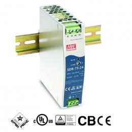 Mean Well SDR-75-48 Napájecí Slim zdroj na DIN Mean Well SDR-75-48 Napájecí Slim zdroj na DIN
