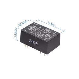 Mean Well SCWN08W8-12 Měnič DC/DC modulový 8W 12V Mean Well SCWN08W8-12 Měnič DC/DC modulový 8W 12V