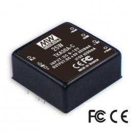 Mean Well TKA30C-C Měnič DC/DC modulový 25W +-15V Mean Well TKA30C-C Měnič DC/DC modulový 25W +-15V